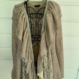 Beautiful lace and sweater jacket